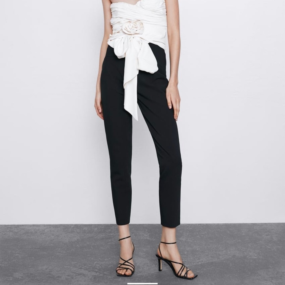 Zara high rise tapered pants BRAND NEW